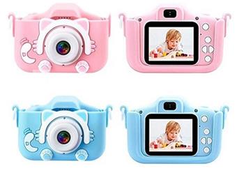 X2 cat high-definition dual camera silicone shell children's camera simulation cartoon digital camera DSLR high-definition IPS screen 2.0-inch dual camera 300000 pixels (including built-in lithium battery)   ITEM NO.： W029219
