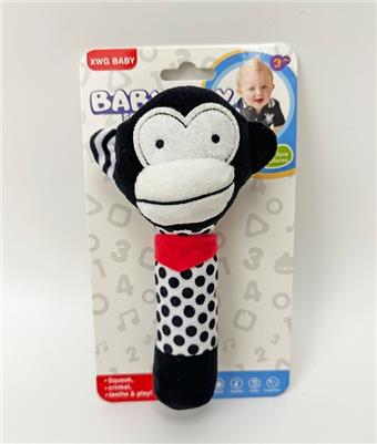 BB calls monkey baby to soothe plush hand crank   ITEM NO.： W023530