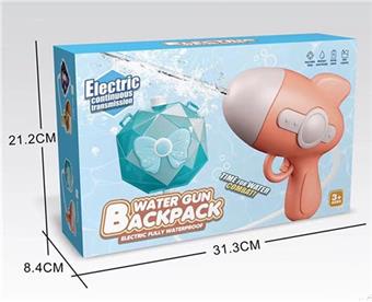 Water Gun Crystal Repeating Water Gun Electric Water Gun Backpack Water Gun Children's Backpack Water Gun Cartoon Water Gun Electric Battle Water Gun Beach Battle Water Gun   ITEM NO.： W026623