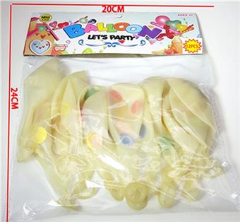 12 transparent disc balloons   ITEM NO.： W027407