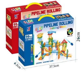 Ball shaped transparent light track building block   ITEM NO.： W022168