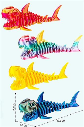 12.5CM Bone Shark   ITEM NO.： W025418