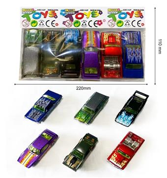 7.5cm Sliding Wind and Fire Wheel Alloy Car with 6 Mixed Models   ITEM NO.： W026472