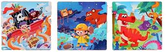 3-stage 16/20/25 children's cartoon clip on magnetic puzzle   ITEM NO.： W024204