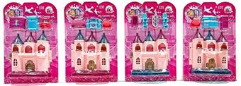 Mini Castle+Furniture (4 Mixed Styles)   ITEM NO.： W029458