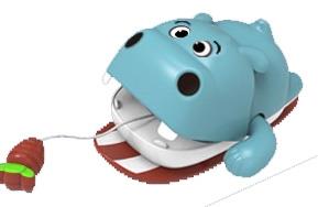 Bathroom Cable Cartoon Hippopotamus   ITEM NO.： W036284