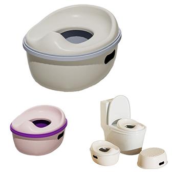 3-in-1 children's toilet seat (toilet seat+stool+toilet seat)   ITEM NO.： W019980