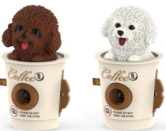Pet dog coffee cup projector (Teddy+Bichon)   ITEM NO.： W040773