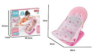 Pink baby multifunctional shower chair with pillow   ITEM NO.： W028793