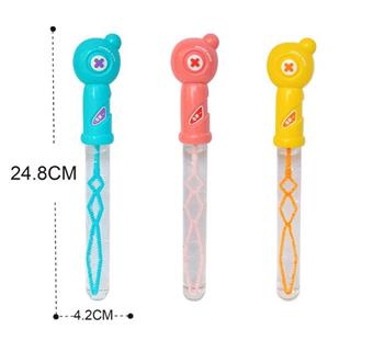 Cartoon Stick Bubble Stick (3-Color Mixed) Set of 24 pieces   ITEM NO.： W034522