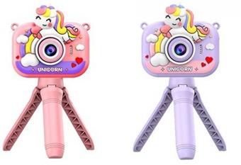 Y6 Unicorn Stand High Definition Dual Camera Children's Camera Simulation Cartoon Digital Camera DSLR High Definition 2.0-inch Dual Camera 300000 Pixel (Comes with built-in lithium battery)   ITEM NO.： W029188