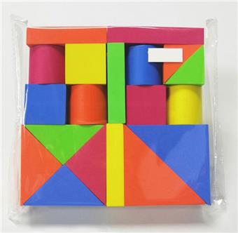 19pcs bagged EVA building blocks   ITEM NO.： W032612