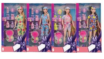 11.5-inch practical and handmade fashion Barbie with daily blister comb, 4 mixed styles   ITEM NO.： W033245