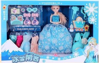 11 inch Ice and Snow Nancy Series - Dress up Gift Box Play House Ice and Snow Princess Castle Set Mini Dressing Table Accessories   ITEM NO.： W023129