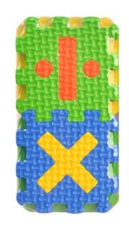 EVA operation symbol puzzle 6pcs   ITEM NO.： W032542