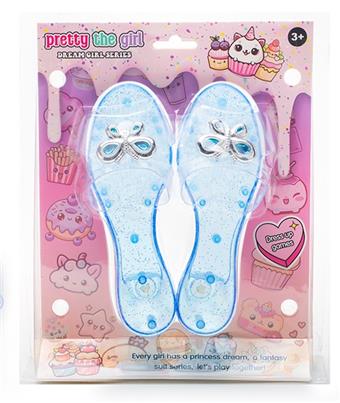 Cross border girl toy princess fairy wand magic wand electroplated crown jewelry gemstone crystal ultrasonic high heels dress up house new DIY set   ITEM NO.： W025915