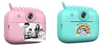 S4 Unicorn Children's Printer Camera Digital Camera DSLR HD Instant Printing Ink Free Thermal Paper 2.4-inch Single Camera (Includes built-in lithium battery, 3 rolls of thermal paper, can print approximately 50 photos)   ITEM NO.： W029167