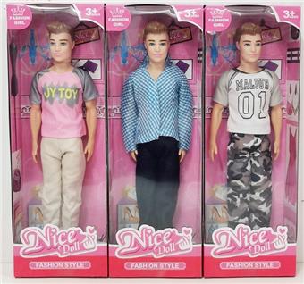 11.5-inch Nes Men's Doll 3 Mixed Designs   ITEM NO.： W024684