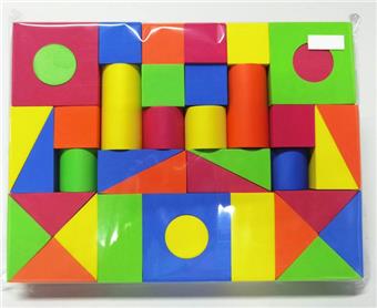 Bagged EVA building blocks 38pcs   ITEM NO.： W032620