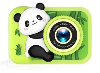 Q4 Panda HD single camera silicone shell children's camera simulation cartoon digital camera DSLR high-definition IPS screen 2.0-inch single camera 300000 pixels (including built-in lithium battery)   ITEM NO.： W029201
