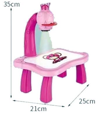 Pink Projection Painting Table (English)   ITEM NO.： W023467