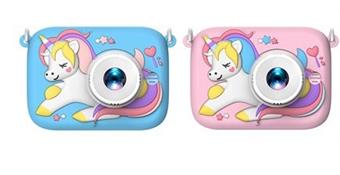 D11 Unicorn high-definition single camera silicone shell children's camera simulation cartoon digital camera DSLR high-definition 2.0-inch single camera 300000 pixels (including built-in lithium battery)   ITEM NO.： W029191