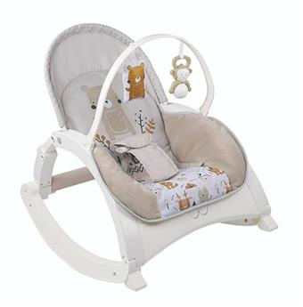 Baby Electric Vibration Music Rocking Chair, Weight Capacity 40lbs/18kg Age Label 0+with Natural Sound/Foldable   ITEM NO.： W019469