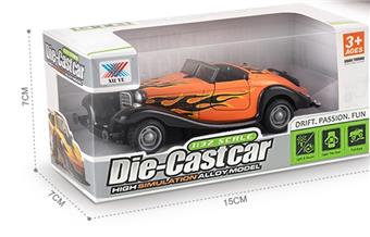 1: 32 alloy police car convertible vintage car with lighting and music feedback (set of 1)   ITEM NO.： W033689