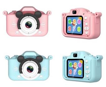 X2 Mickey high-definition dual camera silicone shell children's camera simulation cartoon digital camera DSLR high-definition IPS screen 2.0-inch dual camera 300000 pixels (including built-in lithium battery)   ITEM NO.： W029227