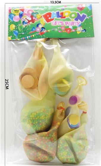 6 transparent balloons   ITEM NO.： W027236