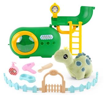 Plush dinosaur pet cage+fence+cage lighting (GCC)   ITEM NO.： W034653