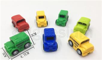 Two types of five colored school buses (gift toys)   ITEM NO.： W028890