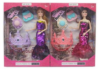 New high-end 11.5-inch solid pearl Barbie with accessories   ITEM NO.： W033302