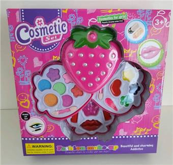 Three layer strawberry children's and girls' makeup and cosmetics   ITEM NO.： W040744