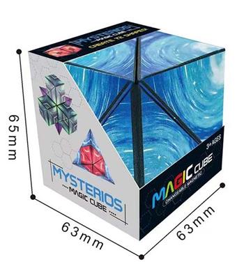 Magnetic Geometry Versatile Magic Cube Starry Sky Blue (with magnetism)   ITEM NO.： W033671