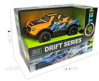 2.4G remote control car 1:22 PVC transparent car shell four-wheel drive drift with lights   ITEM NO.： W033945