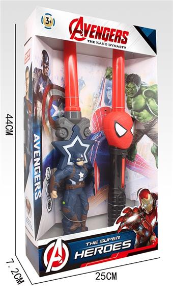 Captain America+Spider Man Stretching Stick   ITEM NO.： W041136