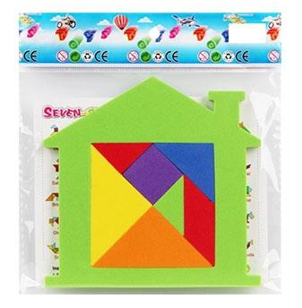 EVA Tangram House Intelligence Puzzle   ITEM NO.： W032501