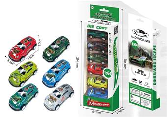 Warrior Dinosaur Racing (6PCS)   ITEM NO.： W026467