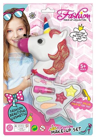 One layer of unicorn horse cosmetics (girl's home makeup kit, children's DIY)   ITEM NO.： W039822