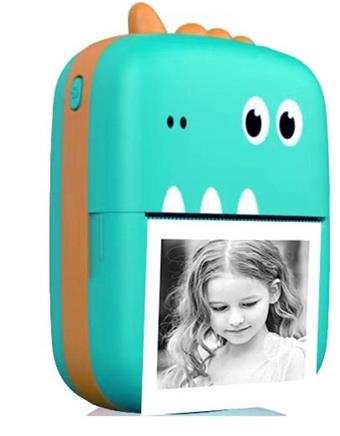 Mini label photo thermal printer mobile app Bluetooth connection black and white printing (host+charging cable+manual+1 roll of printing paper)   ITEM NO.： W029094