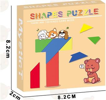 Puzzle T-block tangram   ITEM NO.： W031240