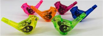 Printed transparent waterbird whistle   ITEM NO.： W028626