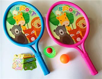 Animal forest PET film egg shaped racket for outdoor sports   ITEM NO.： W037906