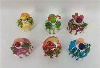 Simulated circular cream cake refrigerator sticker   ITEM NO.： W036507