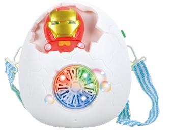 15 hole Iron Man Bubble Egg+2 bottles of Bubble Water (not including electricity)   ITEM NO.： W024484