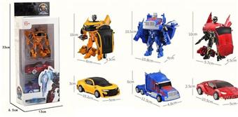 Three alloy sets (Mech Transformation Car Alloy Robot)   ITEM NO.： W032042