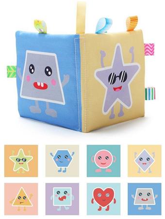 14cm Shape Cognitive Cloth Book (4 pages, 8 sides)   ITEM NO.： W039283