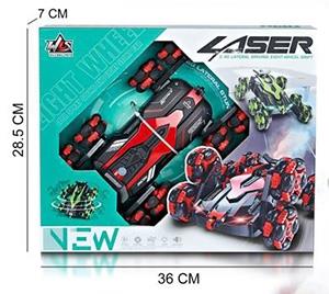 Eight wheel drift spray stunt car, red, green and blue (GCC)   ITEM NO.： W019294