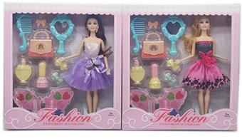 New high-end 11.5-inch body fashion Barbie set with cosmetics   ITEM NO.： W033283